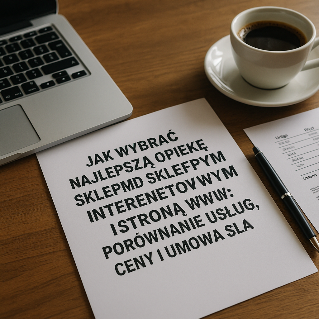Jak wybrać najlepszą opiekę nad sklepem internetowym i stroną www: porównanie usług, ceny i umowa SLA